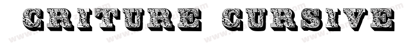 écriture cursive字体转换